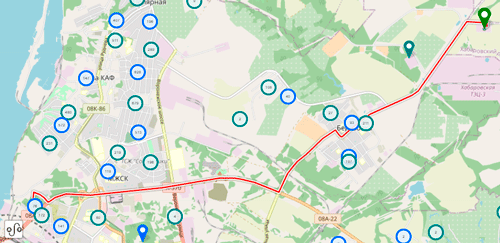 ГИС (GIS) MCPGEO Построение дорожного маршрута на карте